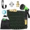 LINGKY Flexibler Gartenschlauch 7,5m mit 8 Funktionen Brause, Wasserschlauch flexibel mit 3-Fach Latexkern inkl. Vollmessing Adapter für 1/2' 3/4' Zoll und Wandhalterung, dehnbarer flexiSchlauch