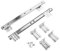 Gatuida 1 Pair Keyboard Rails Sliding Keyboard Tray Under Desk Drawer Track Tracks Slides Slide Out Keyboard Tray Mounting Keyboard Tray Under Desk Slide Runners Rolled Steel