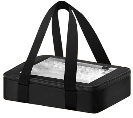 Isolierte Kasserolle, tragbar, faltbar, Thermotasche, Reise-Lebensmitteltasche, Kühltasche mit Griff, für Partys, Versammlungen, Picknick, Reisen, Outdoor, Heckklappe, Camping, Grillen, Küche