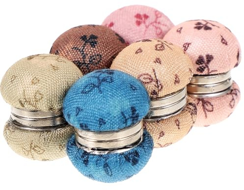 HANABASS Magnetische Broschen Hijab Magnetnadeln Zufällige Farbe 6 Paar aus Metall Vintage und Einfache Dekorative nicht Verblassend und Vielseitig Einsetzbar für Kleidung und Schal