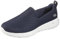 Skechers Women's Go Walk Joy-Evaluate Trainers, Navy Textile /White Trim, 10 UK