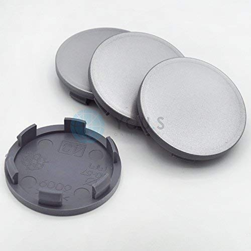 4 x YOU.S Nabenkappen Nabendeckel Felgendeckel 60,0-56,0 mm - Silber