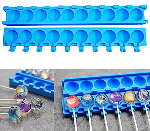 ZOOENIE Lot de 10 moules en silicone pour sucettes et sucettes en forme d'étoiles 3D