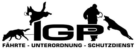 siviwonder Auto Aufkleber IGP SCHUTZDIENST Autoaufkleber K9 Hundeanhänger ehemals IPO Hundesport Hundemotiv (schwarz, 20cm)