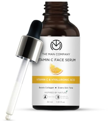 THE MAN COMPANY 40% hochdosiert Vitamin C Serum mit Hyaluronsäure – Hyaluronsäure serum for face (30ml) – Anti Falten, Anti Aging serum, Brightening serum – Vegan, Parabenfrei