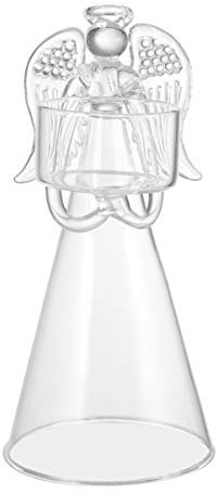 Garneck Teelichthalter Engel Glas Kerzenhalte Romantische Dekoration Kerzenlicht Hochzeit Restaurant Garten Weihnachten Kerzenlicht Dekoration