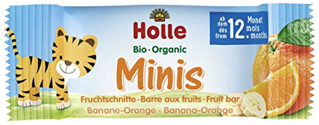 Holle - Bio-Minis Banane Orange Fruchtschnitte - 100 g - 7er Pack