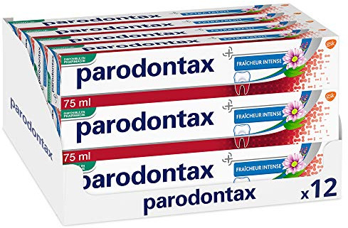 Parodontax Zahnpasta für intensive Frische, lindert die Empfindlichkeit der Zähne, Extra Fresh, 12 x 75 ml