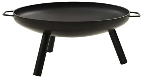 vidaXL Feuerschale Feuerstelle Garten Terrasse Kamin Feuer Lagerfeuer Gartenfeuer Feuerkorb Terrassenfeuer Grillfeuer Outdoor 70x59x28cm Stahl