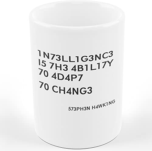 AL PRODUCTION Tazza Mug - INTELLIGENCE IS... STEPHEN HAWKING- Idee Regali