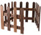 Happyyami 1. 2 m Holzlattenzaun, dekorativer Gartenzaun, weiß, dekorativer Zaun, Ornamente, Puppenhauszaun für Weihnachten, Weihnachtsbaum, Hochzeit, Party-Dekoration