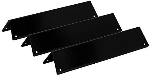 BBQ-Toro porzellanemaillierte Flammenverteiler Set (3 Stück) | Aromaschienen für Gasgrill | Passend für Weber Spirit 200 Serie ab 2013 und viele mehr