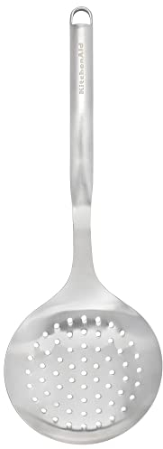 KitchenAid Premium Stainless Steel Skimmer Spoon, Straining Spoon