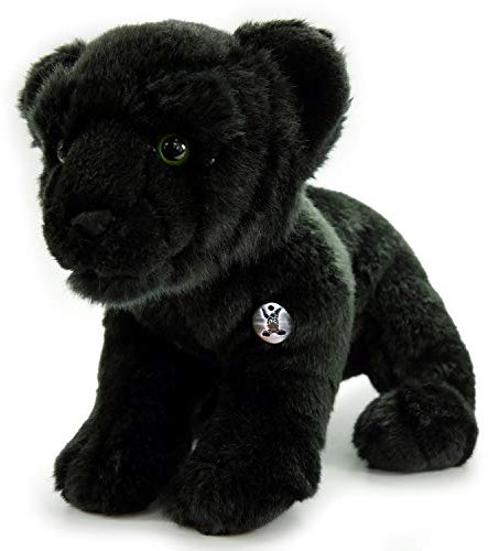 Leopard Kuscheltier Panther Baby schwarz Plüsch 34 cm * Taiga