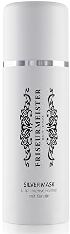 Friseurmeister Silver Mask mit Keratin 100ml - Haarpflege Creme Ausgleichen der Haarfarbe