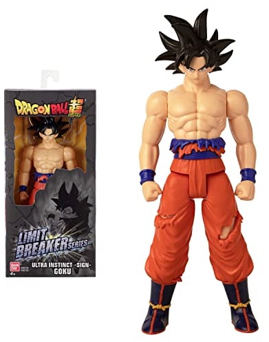 Dragon Ball Super Bandai Figurina gigante Limit Breaker - Ultra Instinct Goku Sign - Licenza ufficiale - Grande figurina Goku articolata 30 cm - Giocattolo per bambini 4 anni e + - 36749