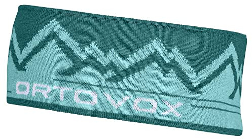 ORTOVOX Unisex Peak Headband Winter-Schal, grün (Pacific Green), Einheitsgröße