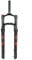 HSQMA Fat Bike Fork 26 Inch E-Bike Air Suspension Fork 100mm Travel 1-1/8 DIsc Brake Quick Release Fork For 4.0 Tires Beach/Snow Bike (Color : 26'' Black)
