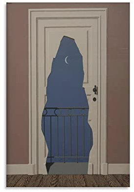 Rene Magritte Kunstwerk The Act of Faith 1960 Gemäldedruck Poster Leinwand Geschenke Bild Poster Raumdekoration Heimdekoration 30 x 45 cm