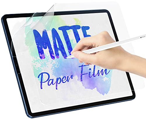 [2 Pezzi] Pellicola Protettiva per iPad 9/8/7 (Modello 10,2 2021/2020/2019 9a/8a/7a Generazione), Protezione Schermo Opaca in Carta PET, Antiriflesso/Anti-impronte, Scrive e Disegna Perfettamente