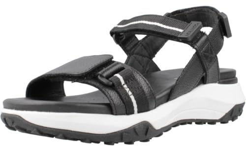 Geox Mädchen Sorapis + Grip B Sport Sandal, Schwarz, 36 EU
