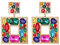 JUZICHEN Orecchini Brillanti Statement Colorati per Donna, Colori Grande Cristallo Orecchini Pietre Colorate Vintage per Donna (A)
