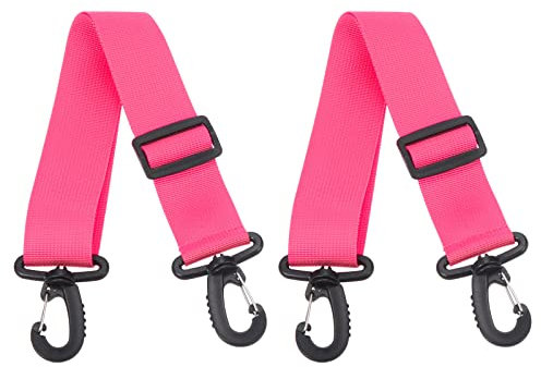 PATIKIL 70cmx3.8cm Ski Transporteur Sangle, Snowboard Botte Porter Sangle 2pcs Rose