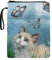 COEQINE Katzen-Buchhüllen, Bibelhülle mit Reißverschluss, niedliches Schmetterlingsmuster, Bucheinband, Schutzhülle mit Vordertasche