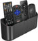 suptek Remote Control Holder Wall Mount，Hole-Free TV Remote Holder for 3 or 4 Remotes, Black, Quantity 1, S4B