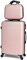 CELIMS - Hartschalenkoffer Lightweight Medium 24 + Kosmetikkoffer | Mittlerer Koffer 4 Räder + Hartschalen-Kosmetikkoffer | 20kg Koffer | Reisekoffer + Vanity 14 | Roségold