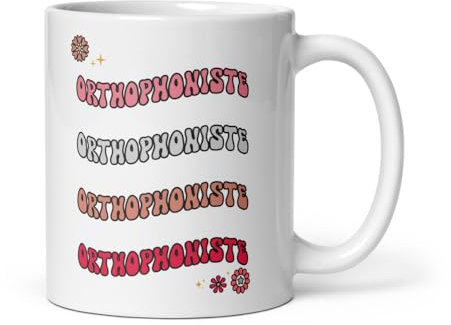 Mug orthophoniste retro tasse orthophoniste femme