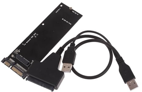 Saddgo Adapter 2,5 Zoll SATA 6Gb/s 3.0 für 2012 SSD Slot A1466 A1465 A1398 A1425 7+17 Pin auf 22Pin Konverter mit USB Kabel ABS