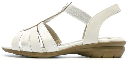 Relife Jolivia Damen-Sandalen, Weiß, weiß, 41 EU