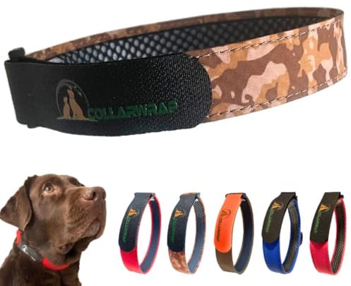 Anti-Parasitenabdeckung für Hundehalsband, für kleine und große Hunde, interner Flohschutz (Camouflage, L, 40 bis 45 cm)
