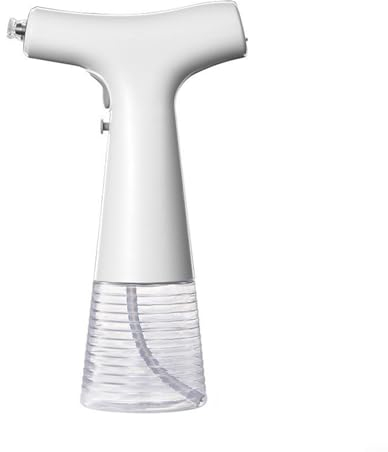 Zoegneer Bottiglia spray elettrica per olio con ricarica USB, dispenser per salse, aceto, barbecue, olio (bianco)