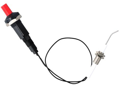 Taster Piezo Zünderset-Hitzebeständiger Gasgrill Zünder, Piezo Igniter Electrode Ignition Spark - EIN Set für alle Propan & Erdgasgeräte