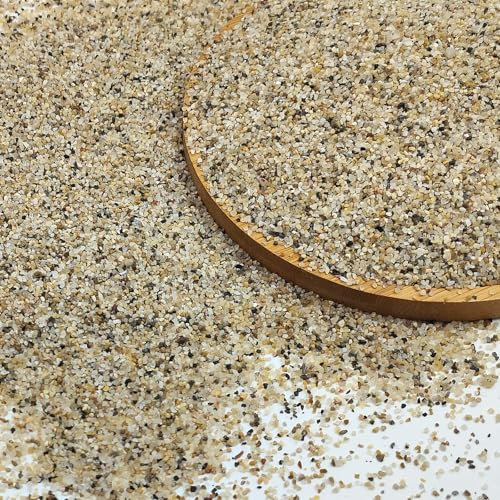 FANTIAN 1.8 kgs Aquarium Sand, 0.6-1.2 mm Thiny Aquarium Gravel. Decorative Fish Tank Coarse Sand for Terrariums, Succulent Plants, Fire Pits, Candle, Vase and Crafts and Soil Cover