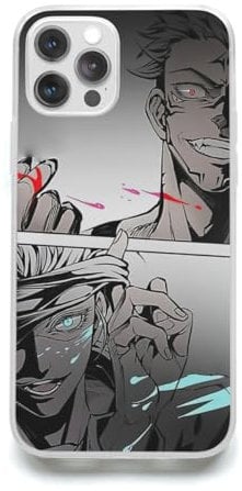 CRSMINE Personalized Sukuna Phone Case Vs Compatible with iPhone 15 16 Gojo 14 12 13 11 Pro Max Plus XR X Xs Max Jujutsu Anti-Scratch Kaisen Shock-Resistant Series Soft Protective TPU Case Soft