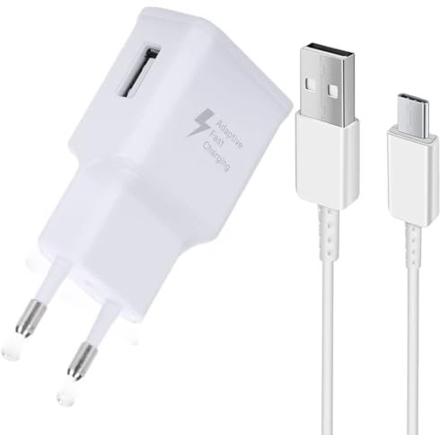 Super Pack Cargador + Cable Compatible con Samsung Galaxy A16 5G India Fast Charger Ultra-potente y rápido Nueva Generación 3A con Cable Tipo C Carga/Transferencia de Datos.