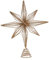 Harilla Christbaumspitze-Stern, Weihnachtsbaum-Dekoration, Baumspitzen-Stern, achtzackiger Baumspitzen-Stern für Geschäft, Bar, Party, Büro, Champagner Gold