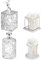 Zosenyer Porta Cotton Fioc per Bagno, 2 Pezzi Organizer Bagno con Divisori Integrati in Acrílico, Porta Dischetti Struccanti con Coperchio, per Soggiorno, Bagno, Camera da Letto