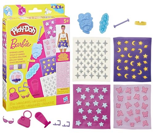 Play-Doh Barbie Glitzer & Edelsteine Accessoire-Pack