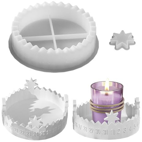 Silikonformen Gießformen Kerzenhalter,Silikonform Countdown Kalender Gießformen Silikon Silikonform Kerzenhalter Gießform Countdown Kalender Giessform Silikon Gießform Kerzenhalter