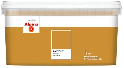 Alpina PANTONE Sauterne – Wandfarbe im PANTONE-Farbton – 1 Liter