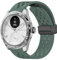 Blueshaweu 18mm 20mm armband Kompatibel für Withings Smartwatch, Atmungsaktives Weiches Silikon Dual Magnetisch Einstellbar Armbänder für ScanWatch 2 38mm/ ScanWatch 2 42mm (Armee grün, 20mm)