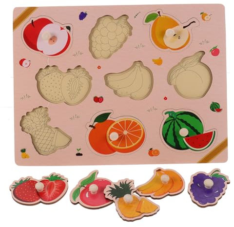 BESPORTBLE Year Old Girl Toys Boy Girl Puzzles Fruit Jigsaw Puzzle Preschool Learning Toys