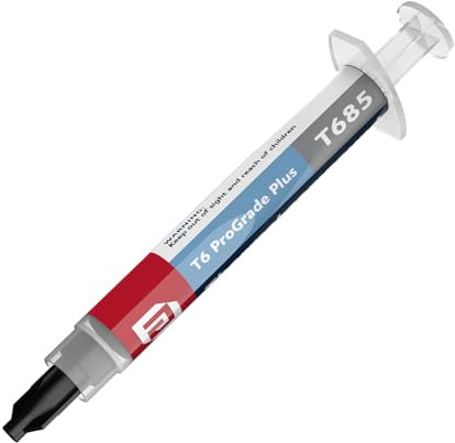 Akasa Thermal Compound T6 ProGrade+, Thermal Paste Heatsink for CPU/GPU/All Coolers, Non-curing & Non-electrically Conductive, Long Durability, Including Spreader & Wipes, AK-T685-4G