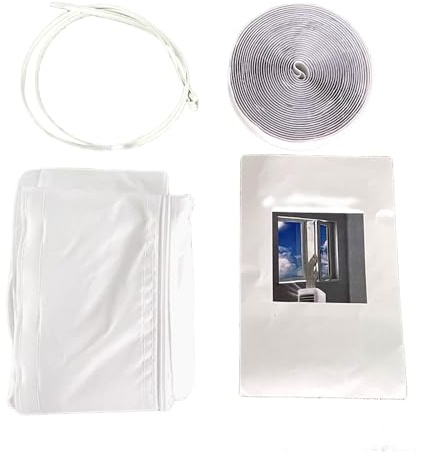 AC Window Seal Kit, Portable Vent Replacement Accessories, Easy No-Drill Installation, Sturdy Weatherproof Seal for Exterior Home Use, Ideal for Winter, Outdoor Cooling Efficiency