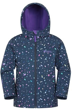 Mountain Warehouse Exodus waterproof windbreaker kids softshell - leichte Kinderjacke, wasserdichter Mantel - Jungen & Mädchen, Frühling Sommer Beere (05) Kinder 128 EU (7-8 Jahre)