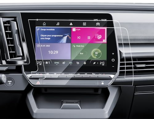 SKTU 2 Piezas Película Protectora para Pantalla Compatible con Renault Megane E-Tech 2022-2025 2026 9 Película Protectora para Navegación,Protector de Pantalla Multimediá para Megane E-Tech Accesorio
